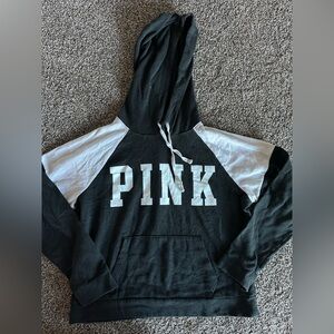 Victoria's Secret PINK Black and White Hoodie